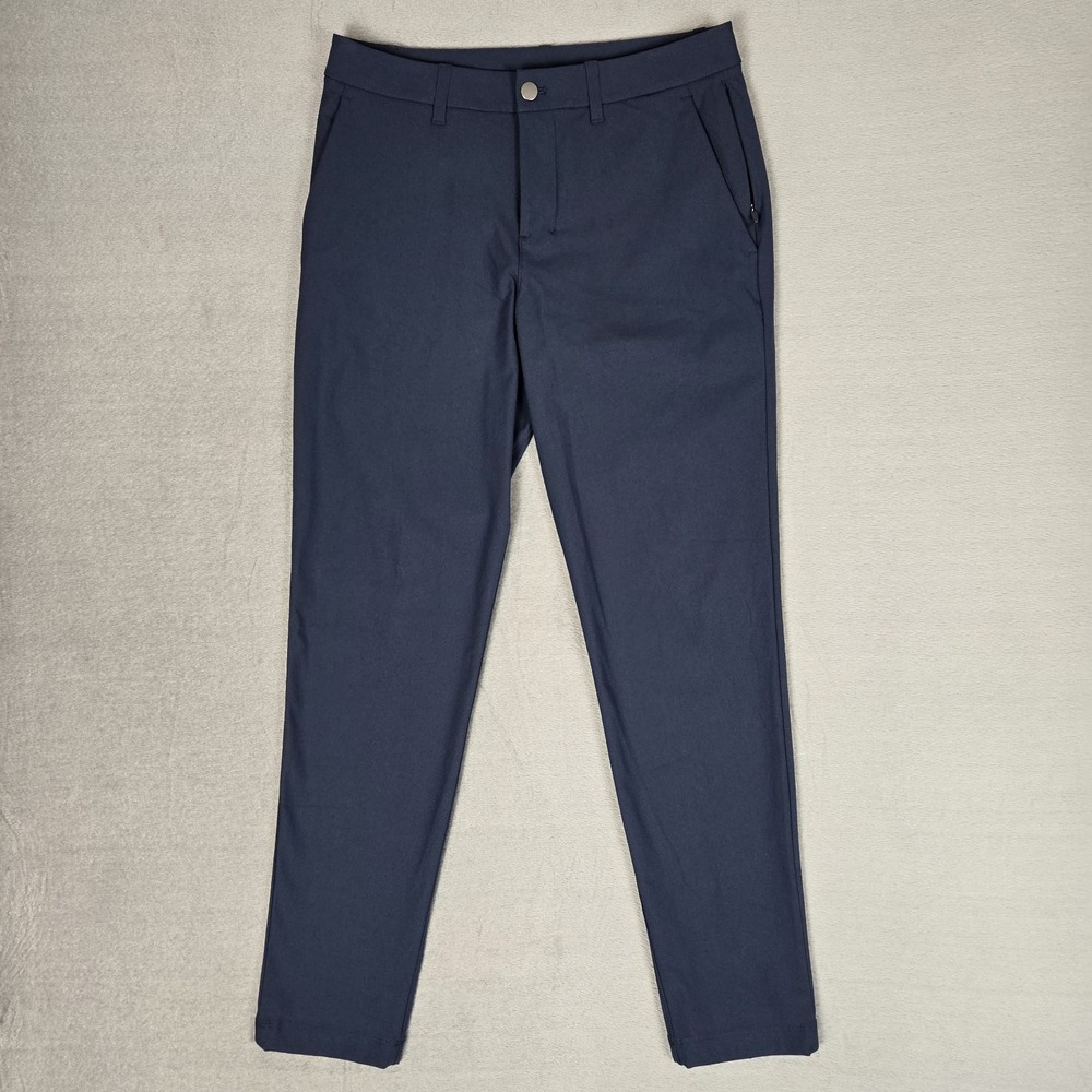 Lululemon ABC Chino Pants Mens 30x30 Slim Blue Trouser Golf Warpstreme M5AO4S